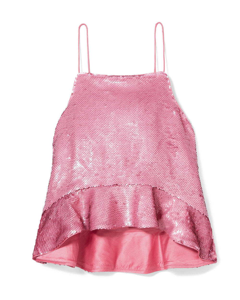 Ganni sequinned camisole, $297 USD from Net-a-Porter