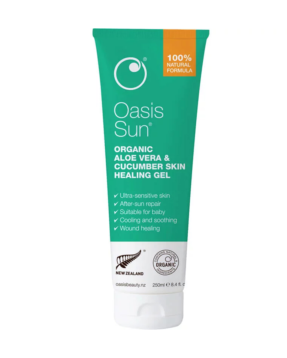 Oasis Organic Aloe & Cucumber Skin Healing Gel, $30 from Life Pharmacy