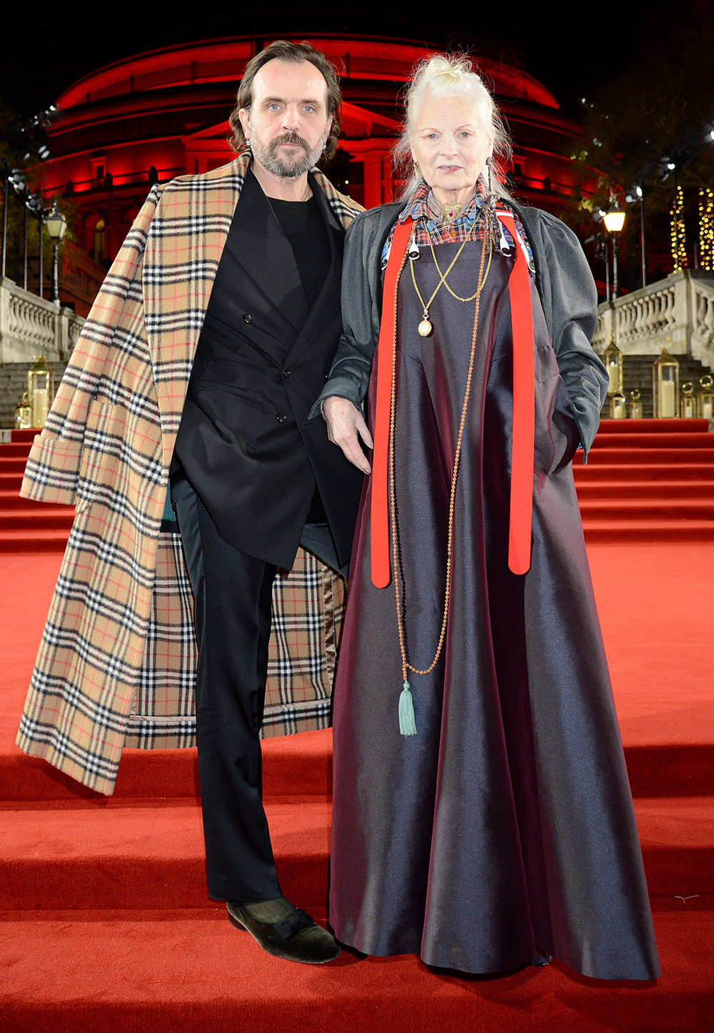 Mandatory Credit: Photo by Richard Young/REX/Shutterstock (10020228dk) Andreas Kronthaler and Vivienne Westwood The British Fashion Awards, VIP Arrivals, Royal Albert Hall, London, UK - 10 Dec 2018