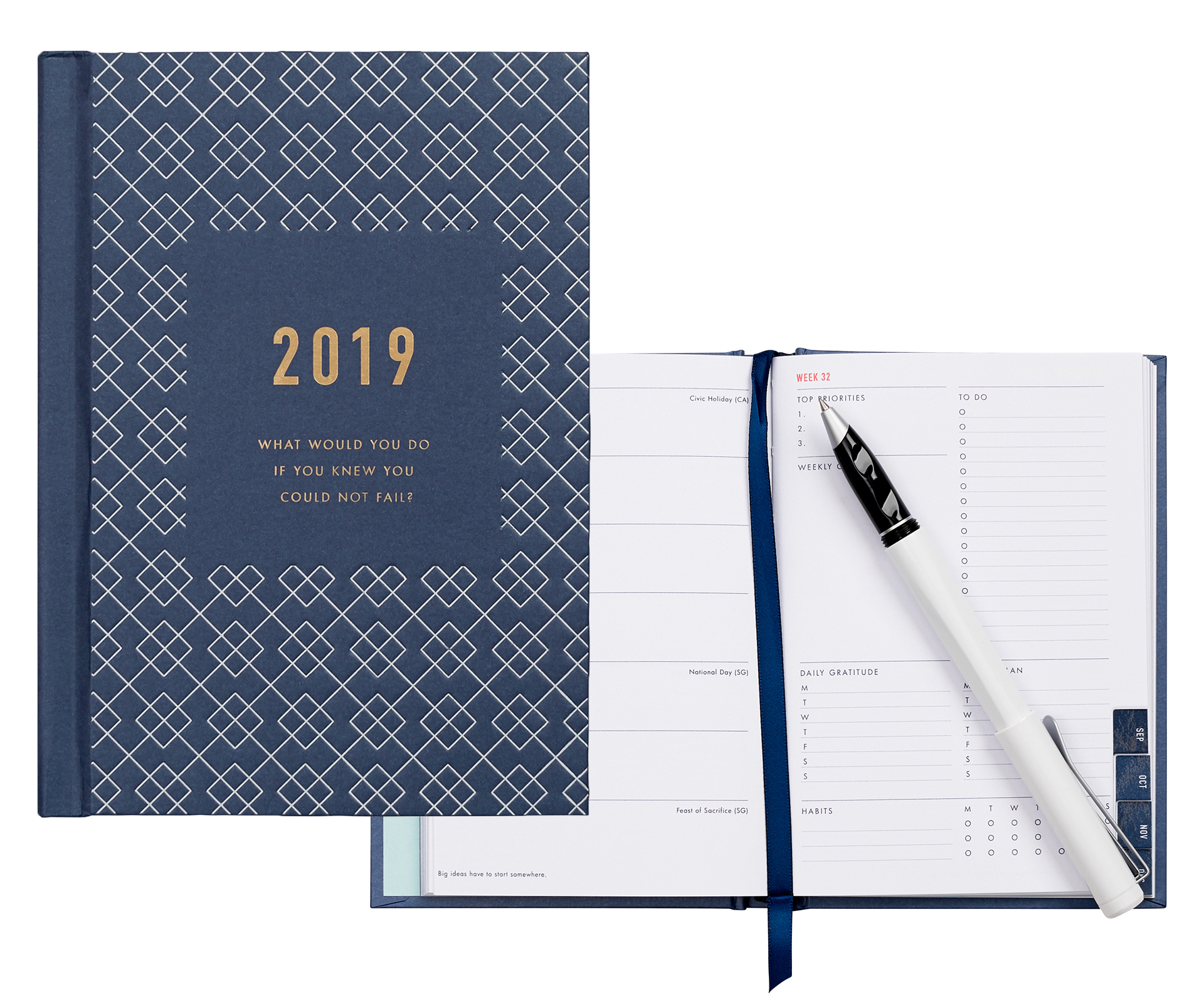 2019 A6 weekly diary This Kikki. K weekly diary will inspire you to embrace your dreams and goals. Featuring refection pages, inspiring quotes and tips for effective goal setting as well as monthly and weekly layouts. $27.93 from Kikki.K.