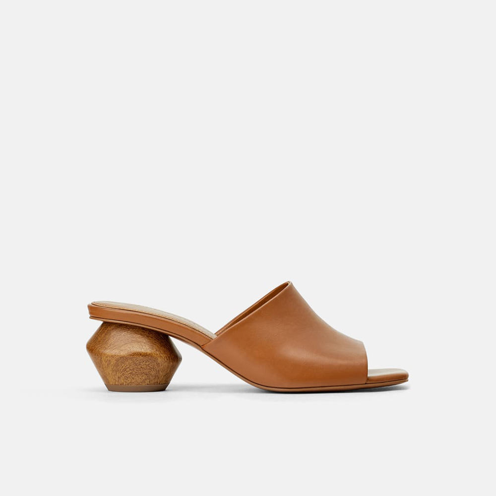 Leather Mules, $119 from Zara | This is what you should be wearing on your next date according to your star sign