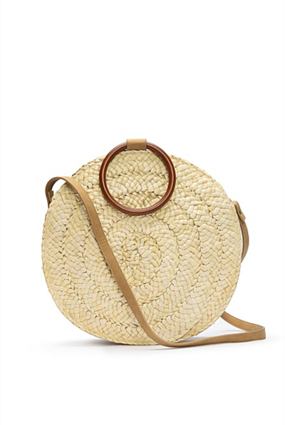 Round straw bag, $169 from Country Road