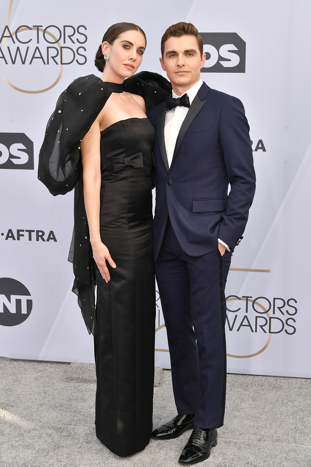 Mandatory Credit: Photo by Rob Latour/REX/Shutterstock (10072501eq) Alison Brie and Dave Franco 25th Annual Screen Actors Guild Awards, Arrivals, Los Angeles, USA - 27 Jan 2019