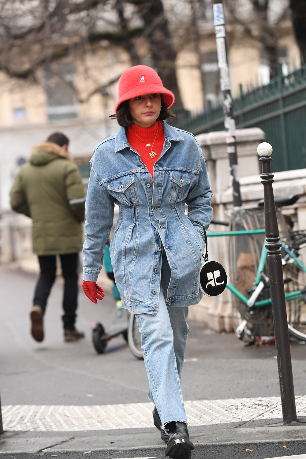 10 street style moments that prove the bucket hat trend is an instant outfit game-changer | Mandatory Credit: Photo by REX/Shutterstock (10072945an) Street Style Street Style, Spring Summer 2019, Haute Couture Fashion Week, Paris, France - 23 Jan 2019