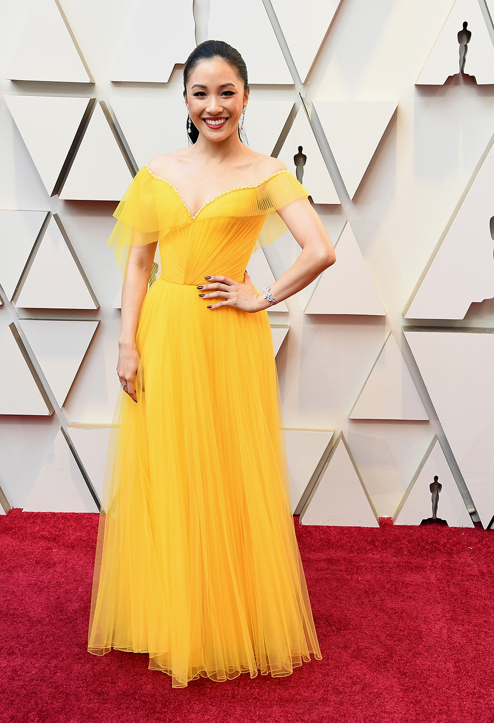 HOLLYWOOD, CA - FEBRUARY 24: Constance Wu attends the 91st Annual Academy Awards at Hollywood and Highland on February 24, 2019 in Hollywood, California. (Photo by Steve Granitz/WireImage)