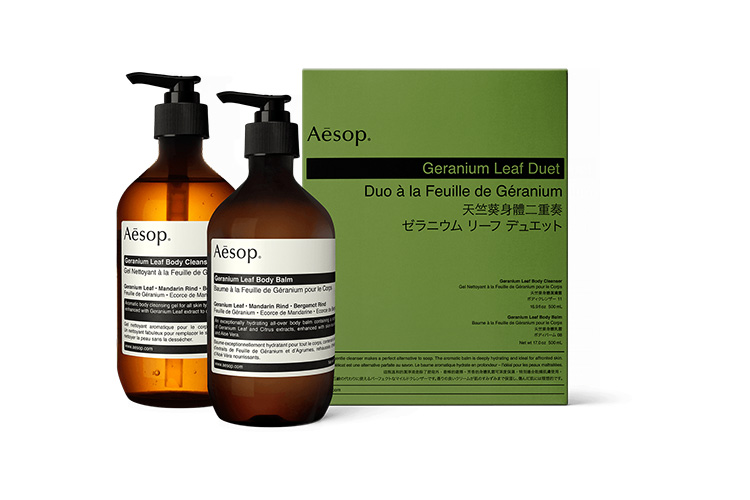Aesop gift kit - Geranium Leaf body wash and body balm