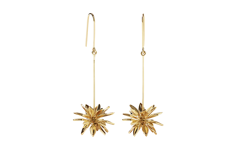 Meadowlark fleur drop earrings gold