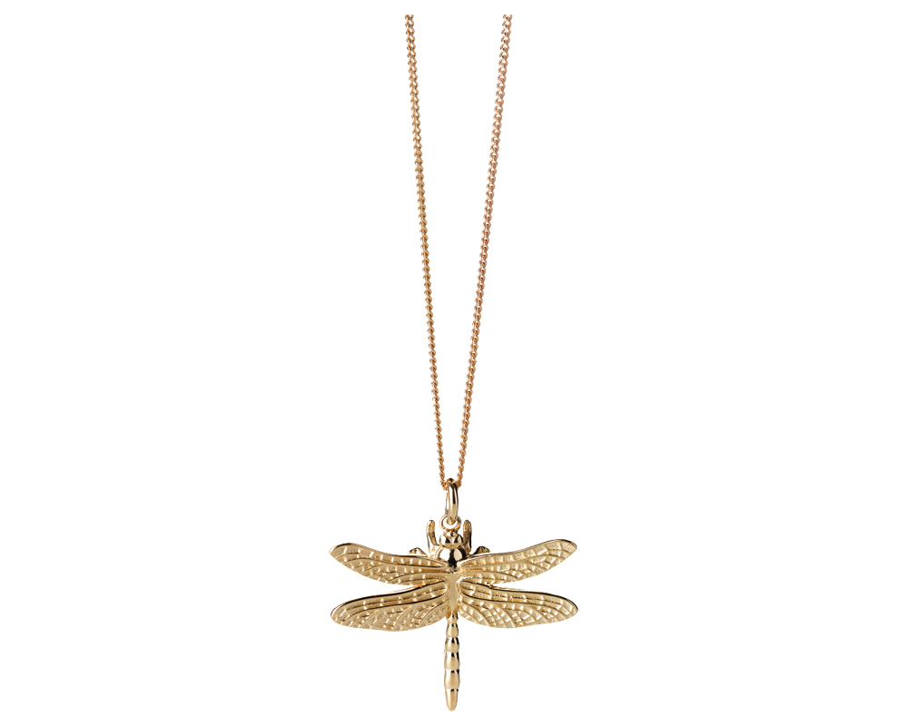 Karen Walker Dragonfly necklace gold