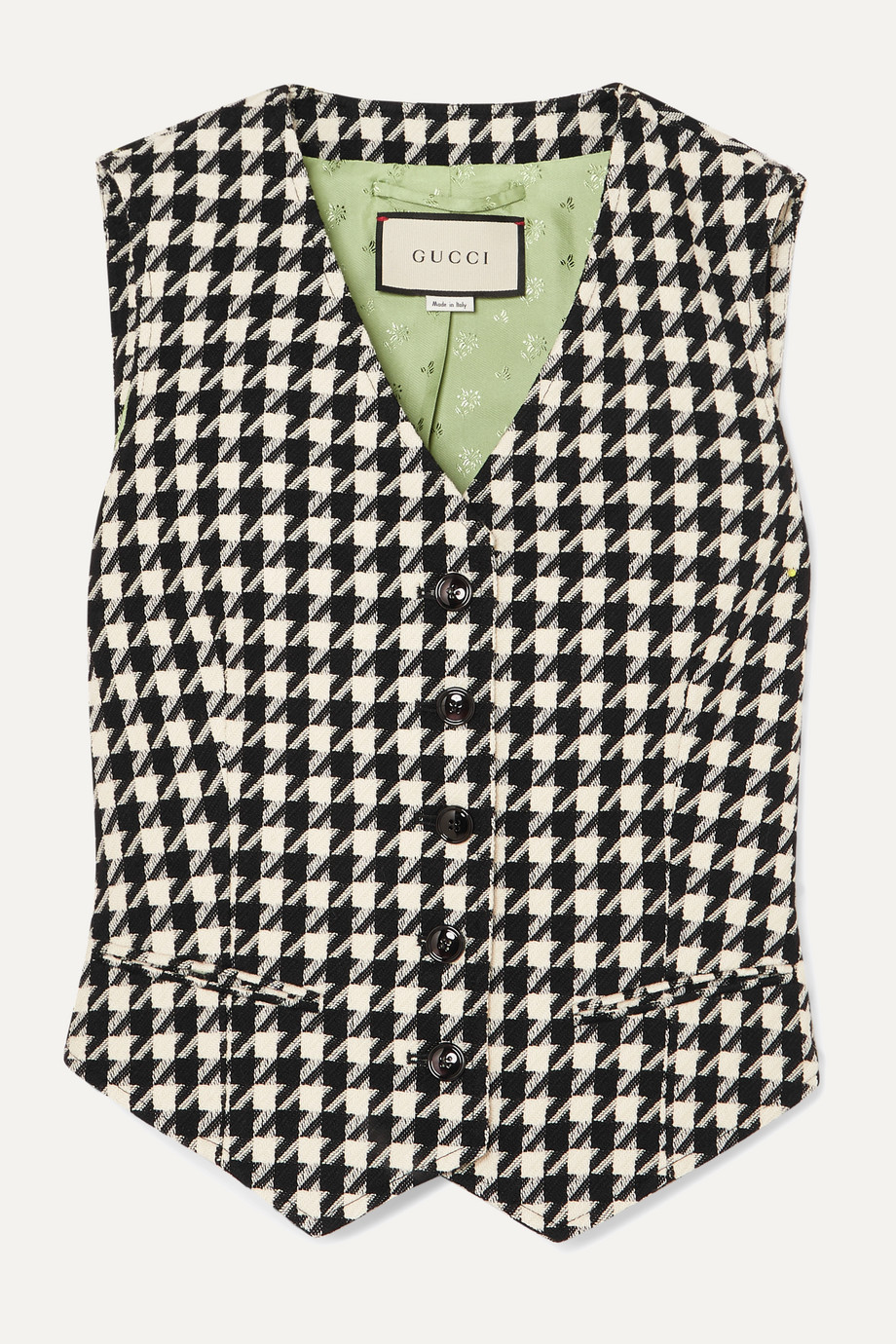 houndstooth waistcoat by gucci