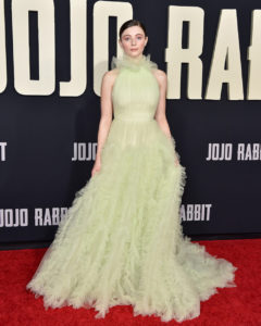 LOS ANGELES, CALIFORNIA - OCTOBER 15: Thomasin McKenzie attends the Premiere of Fox Searchlights' "Jojo Rabbit" at Post 43 on October 15, 2019 in Los Angeles, California. (Photo by Axelle/Bauer-Griffin/FilmMagic)