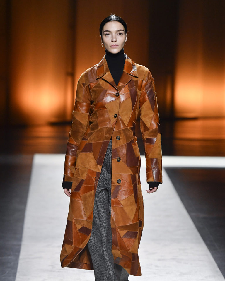 Mariacarla Boscono walks for Tods