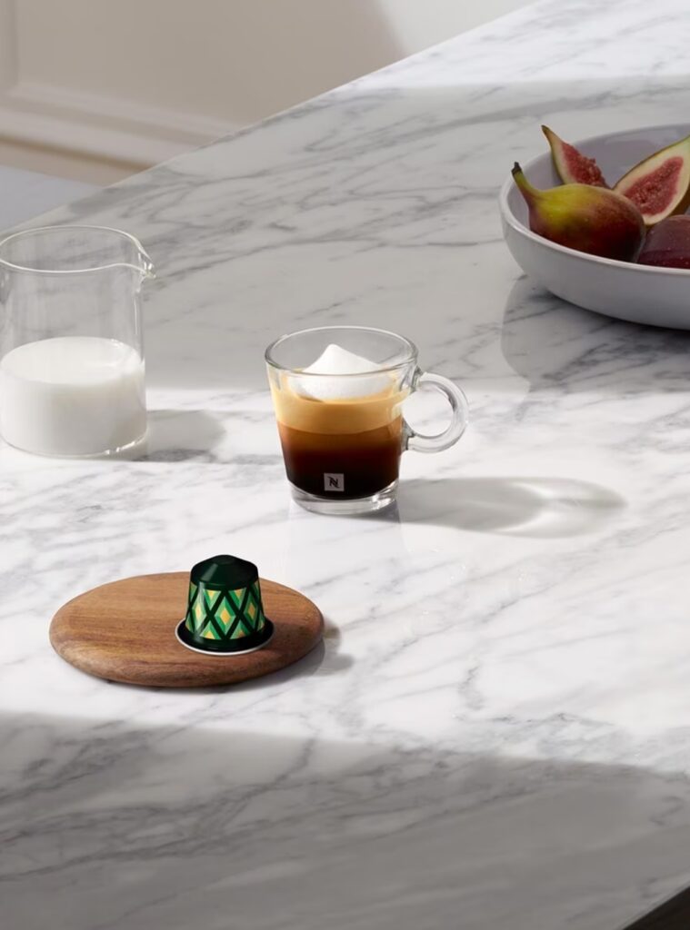 Much like the elegant city in which it is based, the Milano Intenso coffee by Nespresso is, simply put, an art form. Launched as part of Nespresso’s Ispirazione Italiana range, which transports you to the cobblestone-lined streets of Italy’s distinct coffee regions, the Milano Intenso is rich and vibrant, possessing notes of cocoa, cereal, and just a shimmer of spice.