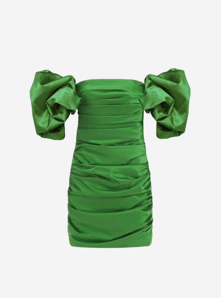 LEO LIN Brenda Puffy Sleeve Mini Dress $1029