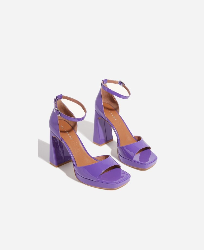 Fizz Platform Sandal in Ultra Violet, $280 from Mi Piaci