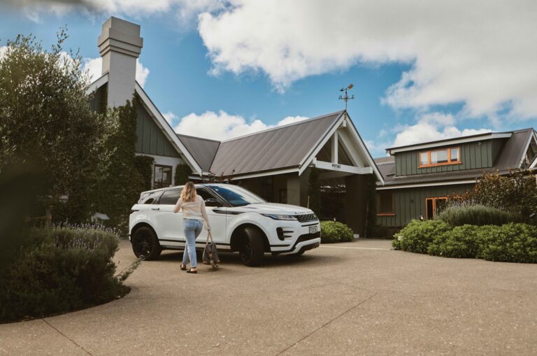 Range Rover Travel Story with editor Sarah Murray. Family trip to Waiheke Island.
