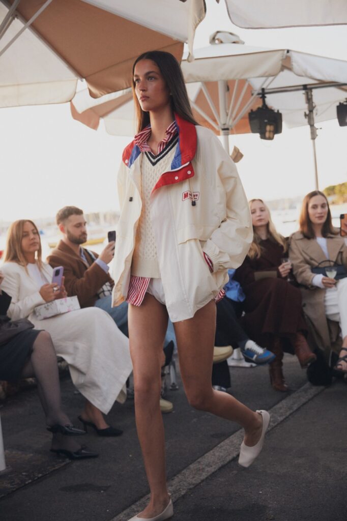 Maggie Marilyn made her international runway debut at Afterpay Australian Fashion Week (AAFW) with her summer capsule ‘The Best of It’, a vibrant tribute to summer nostalgia, the optimistic spirit of sailing clubs, and the belief in brighter days ahead.