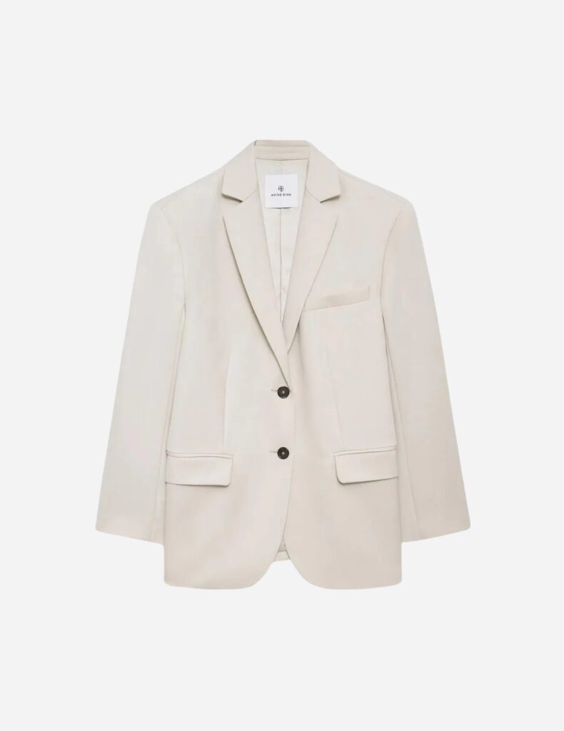 Anine Bing 'Quinn Blazer' in Dove, $499 from Sisters & Co.