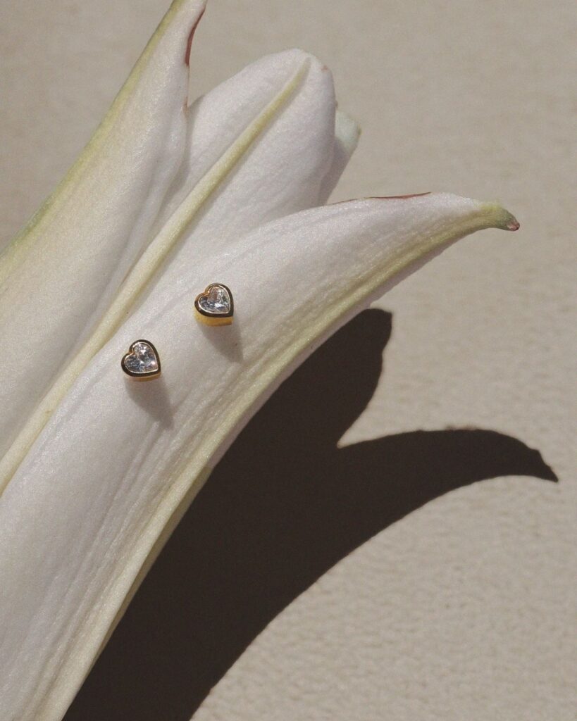 Saint Valentine True Love Flatback Studs, $96