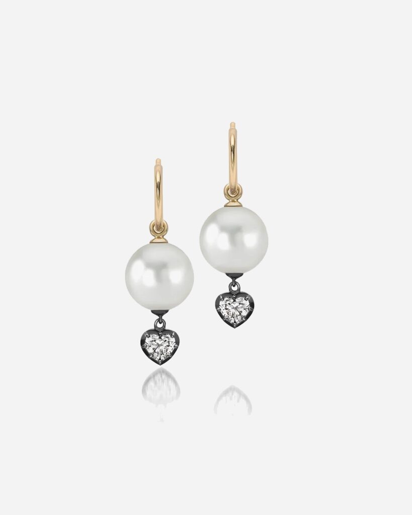 Jessica McCormack Pearl and Diamond Gypset Hoop Earrings, $16,500 from Simon James Store