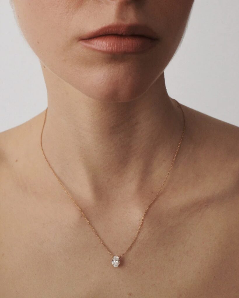 Lindelli "The One" 1ct diamond pendant necklace, $2,500 AUD