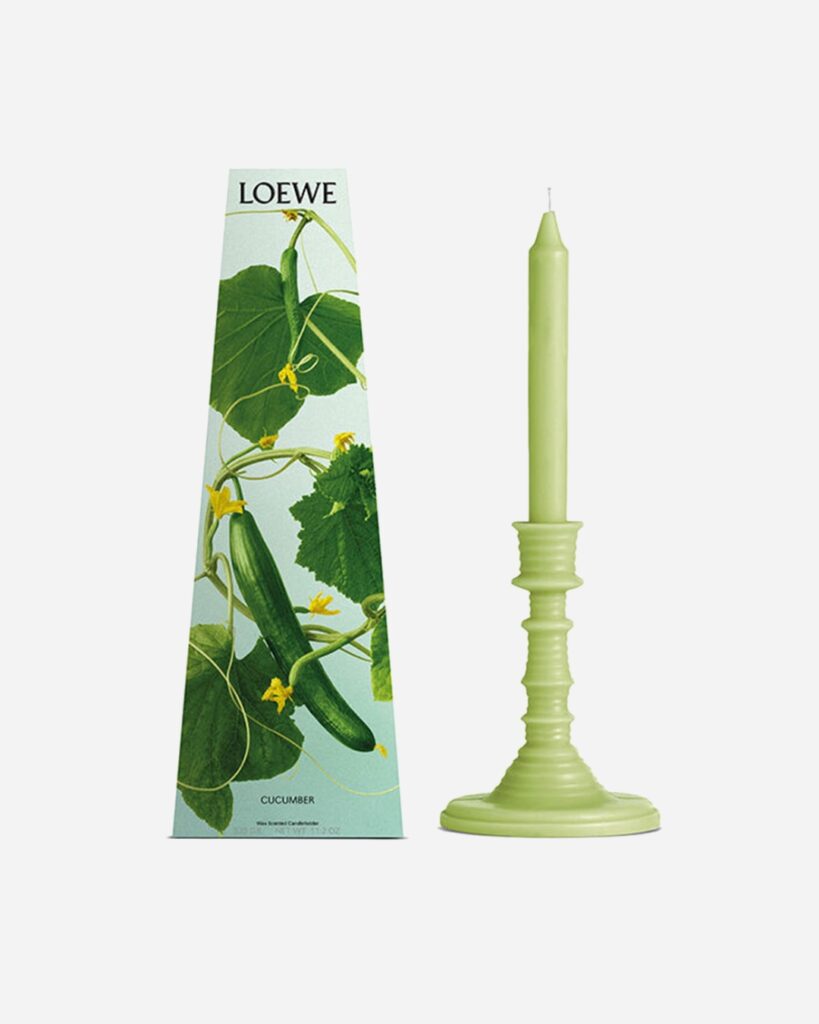 Loewe Cucumber Wax Candleholder, $279 from Faradays