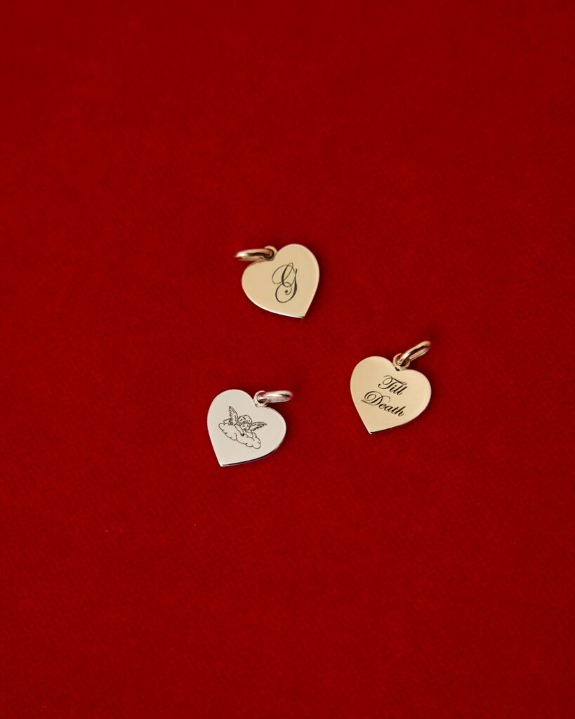 Meadowlark 'Sweetheart' charms, from $255.