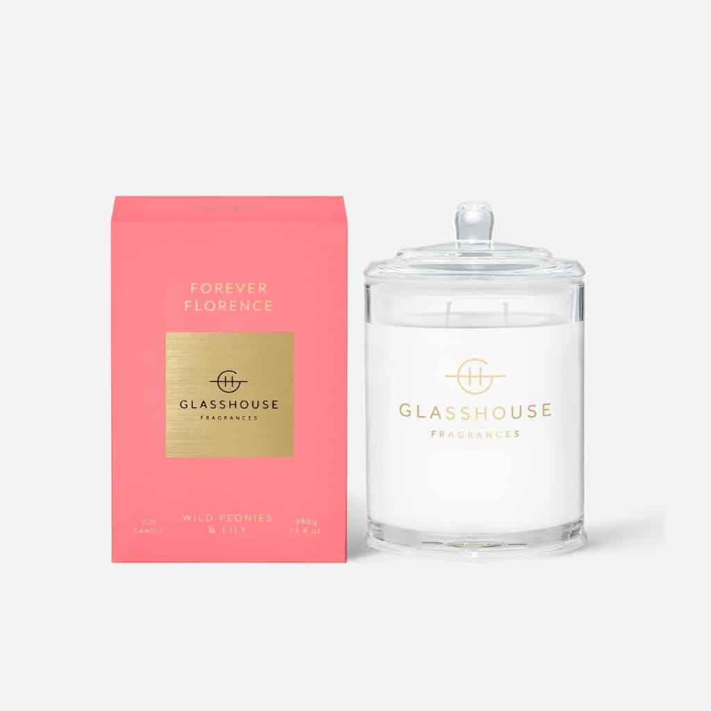 Glasshouse Fragrances ‘Forever Florence’ candle, $60