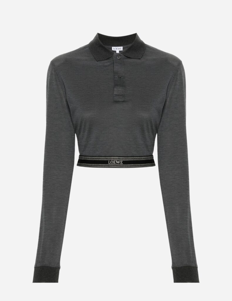 Loewe cropped polo shirt, $1465, from Farfetch.