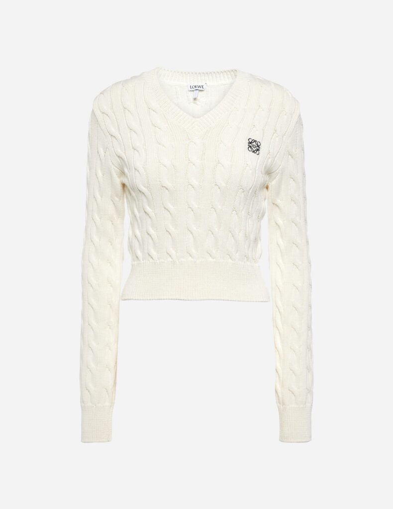 Loewe v-neck sweater, $1650, from Faradays.