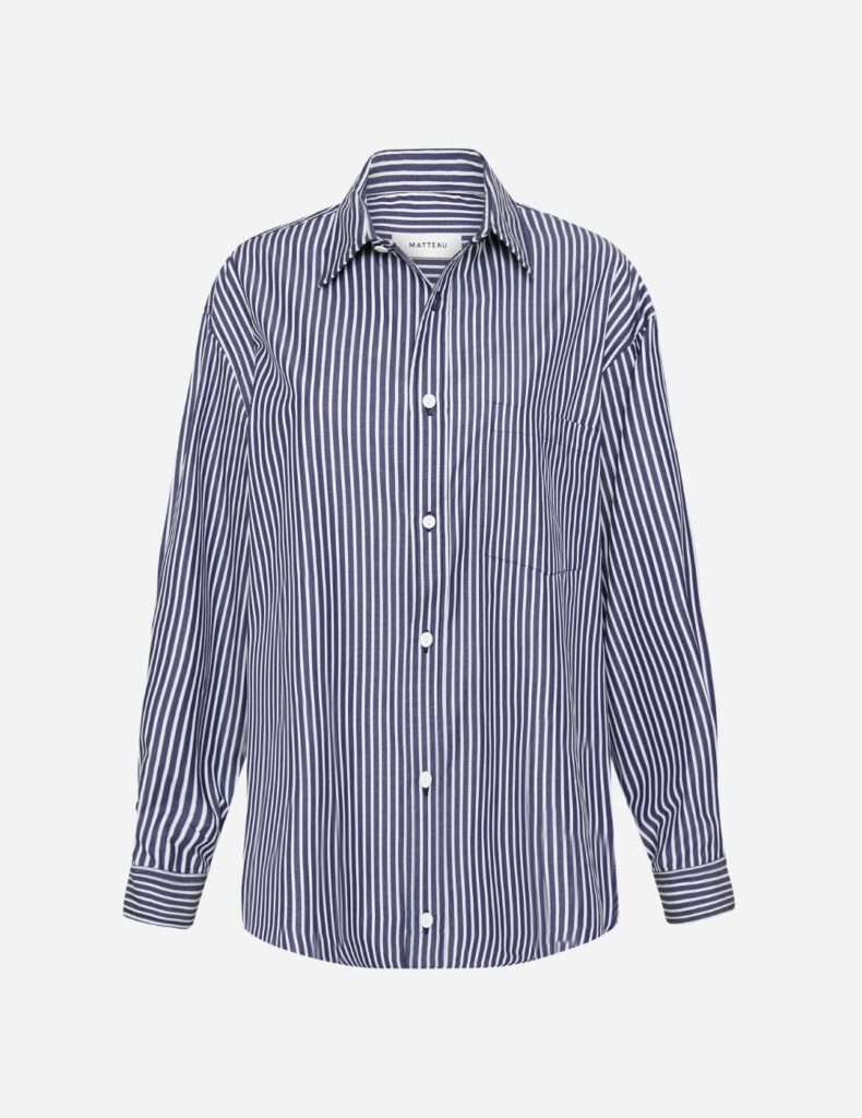 Matteau classic stripe shirt, $515.