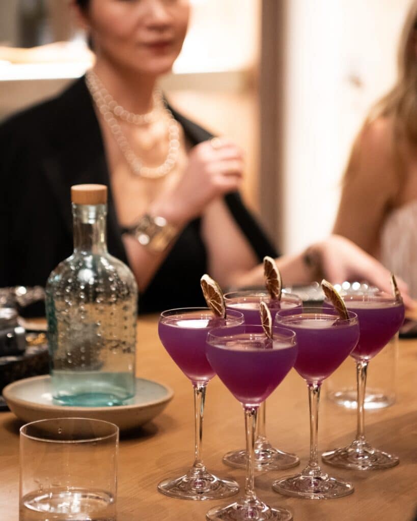 The 'Purple Lady' cocktail.