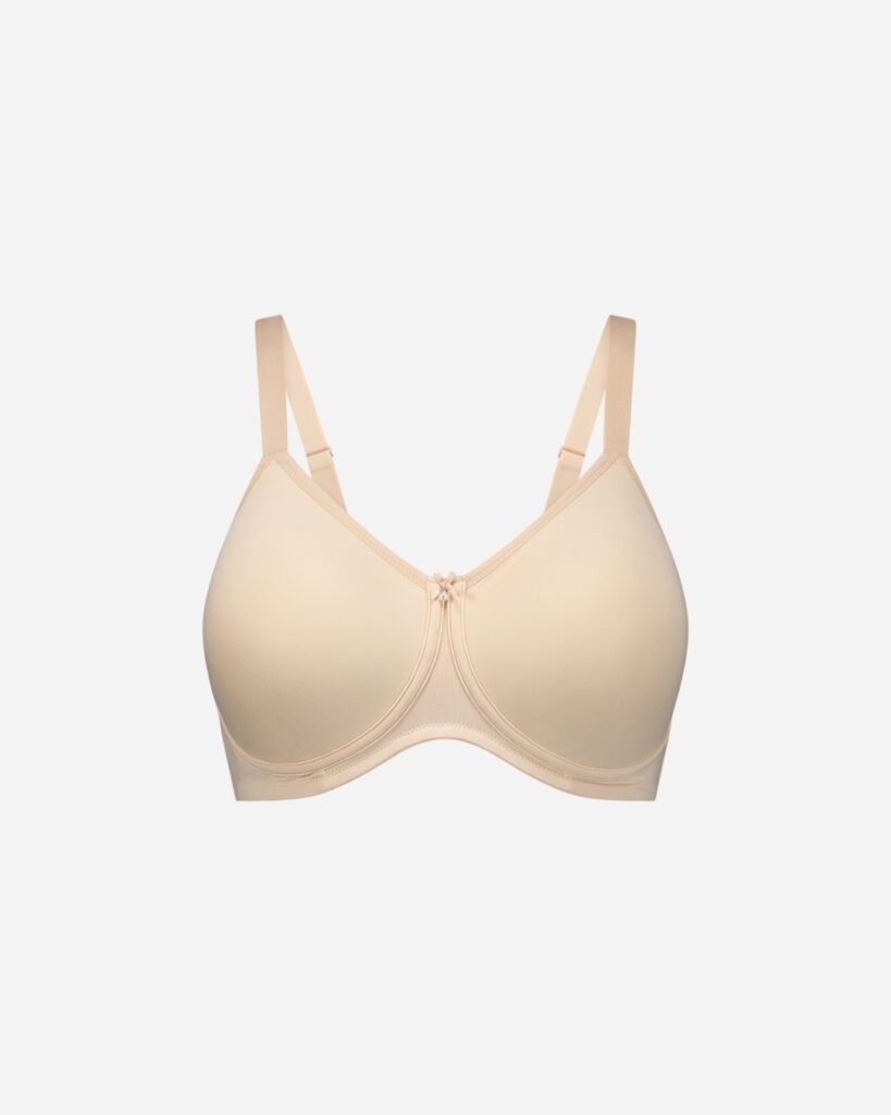 Close-up of a mastectomy bra showcasing supportive and soft fabric.