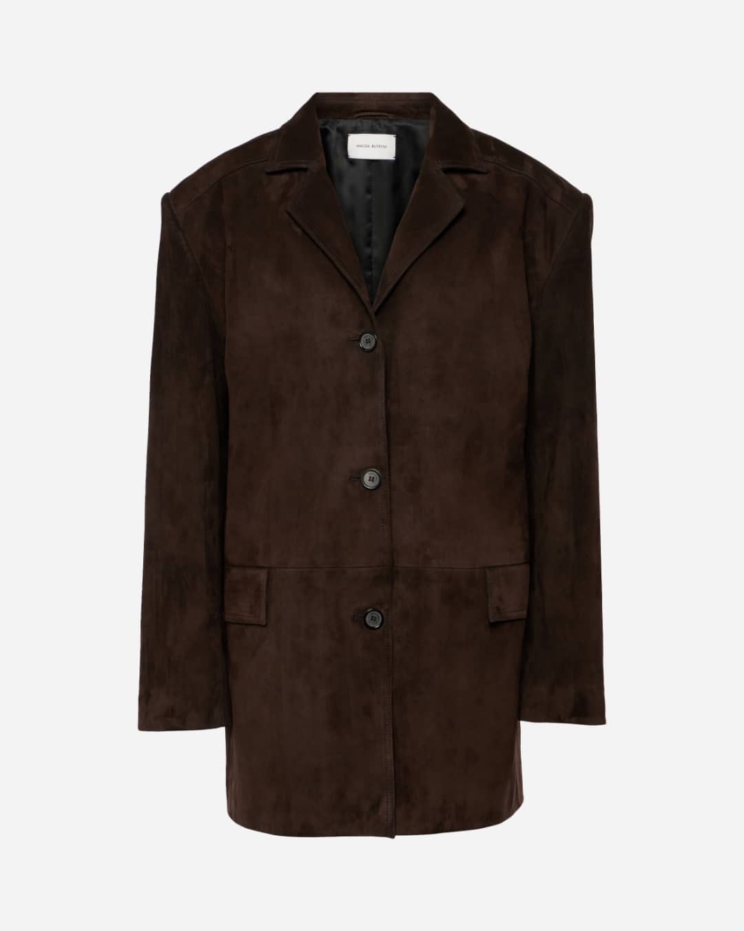 Strasbourg Suede brown embroidered coat
