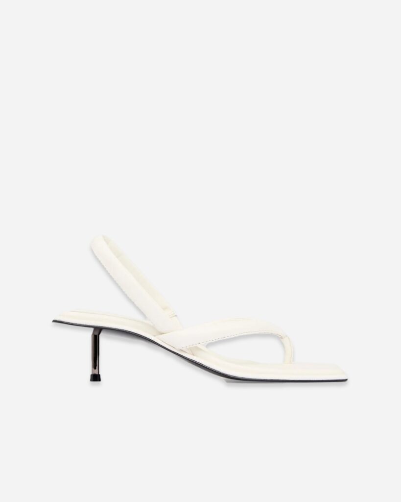 St Agni sling back thong heel, $549