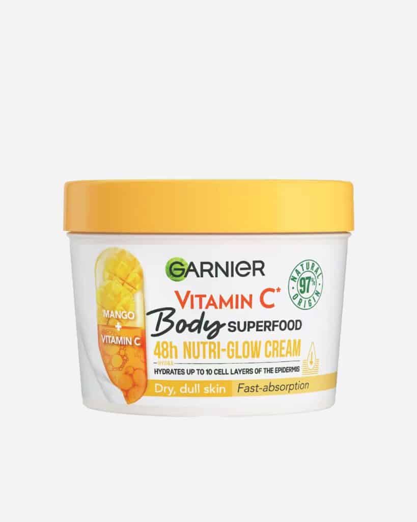 Garnier Body Superfood moisturiser in Mango, $16.