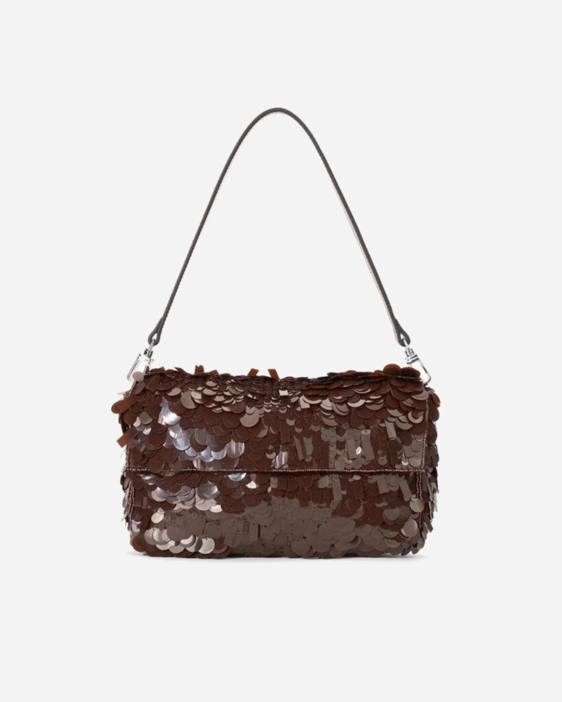 Staud ‘Timmy’ shoulder bag in Cacao, $695.