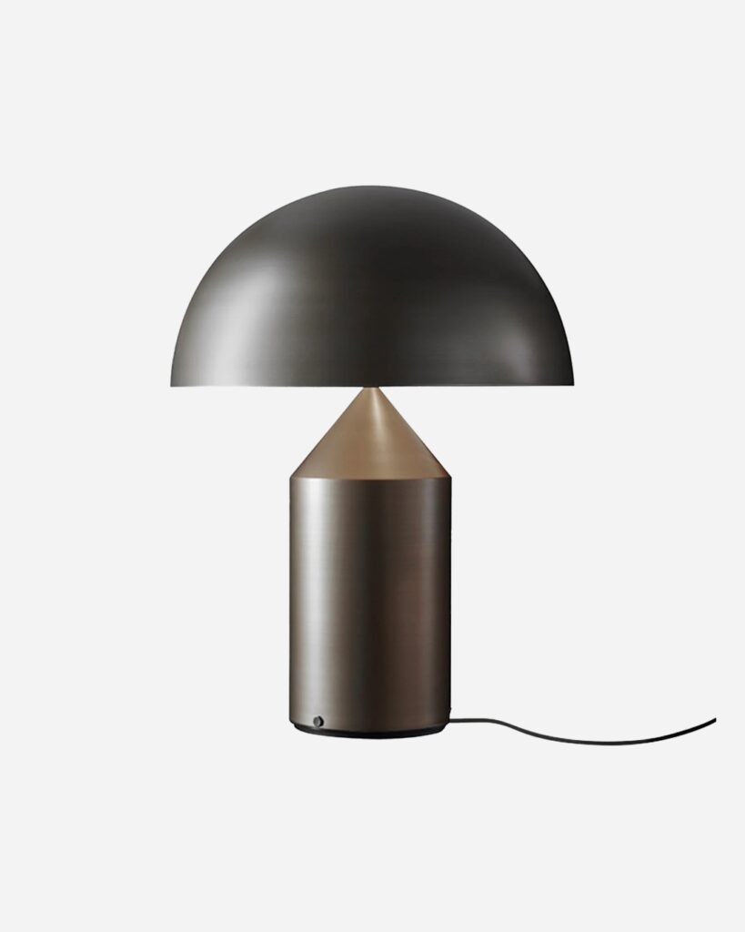 Atollo table lamp in bronze, $3172, from ecc.