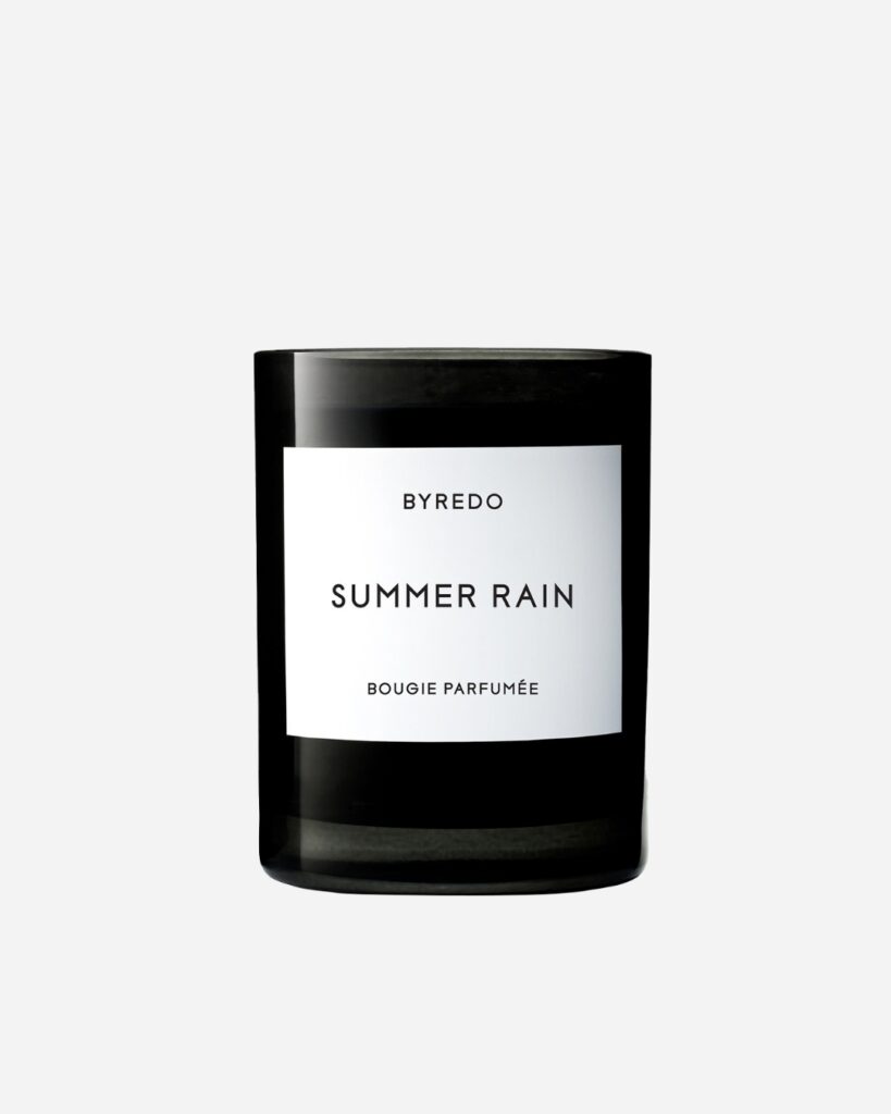 Byredo ‘Summer Rain’ candle, $154, from MECCA.