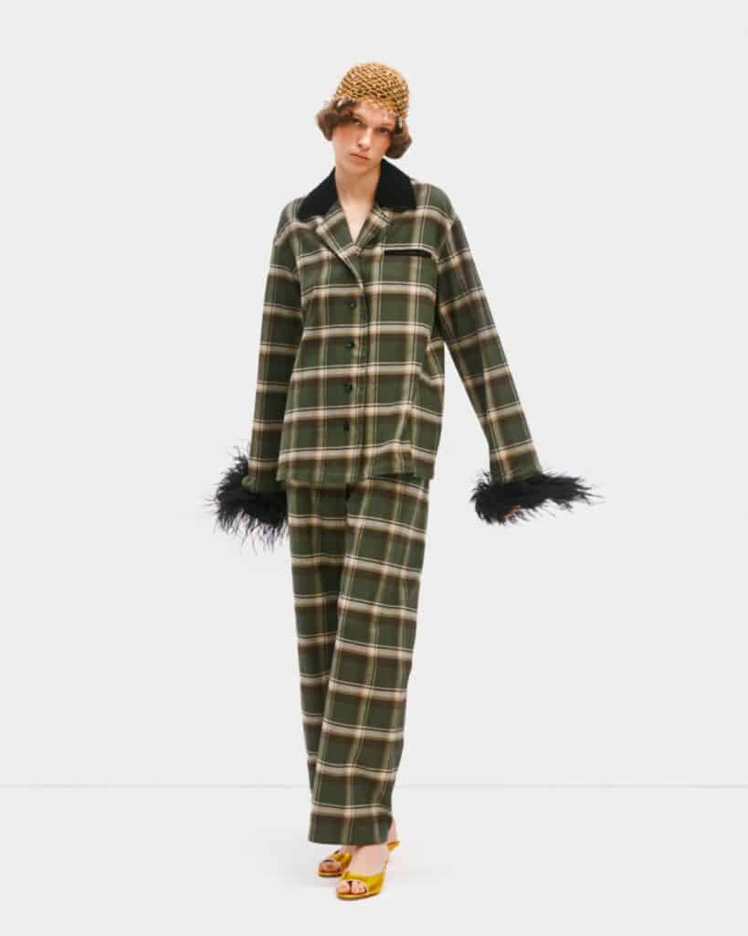 Woman wearing luxurious modal pajamas from Sleeper