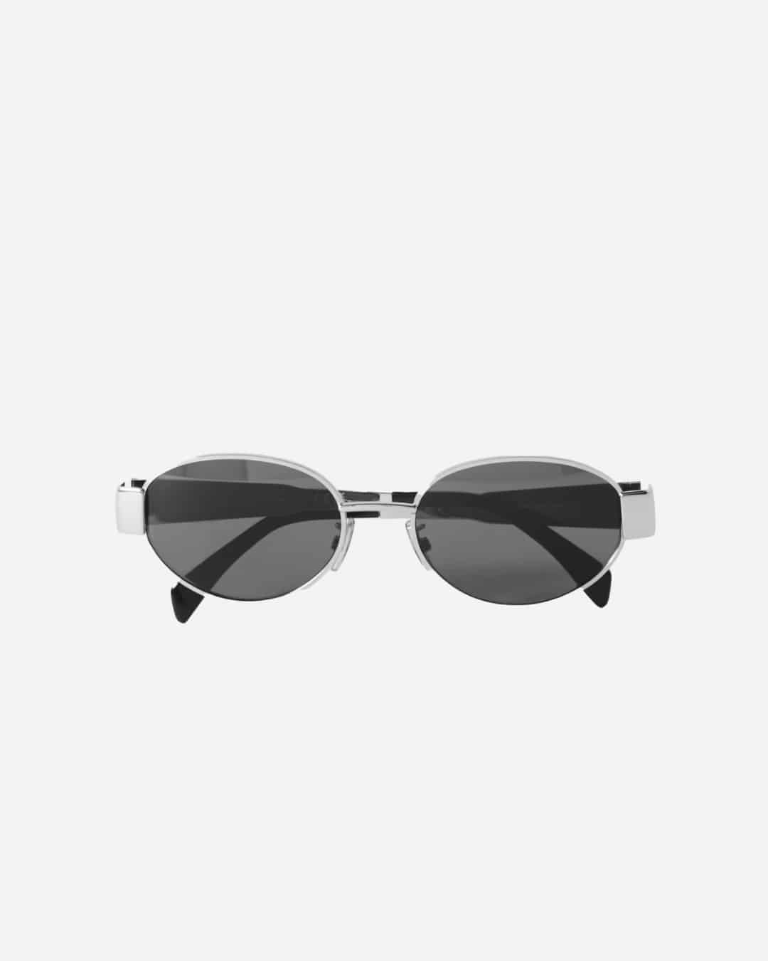 Celine Oval-frame silver-tone and acetate sunglasses, $1,170 from Net-a-porter.