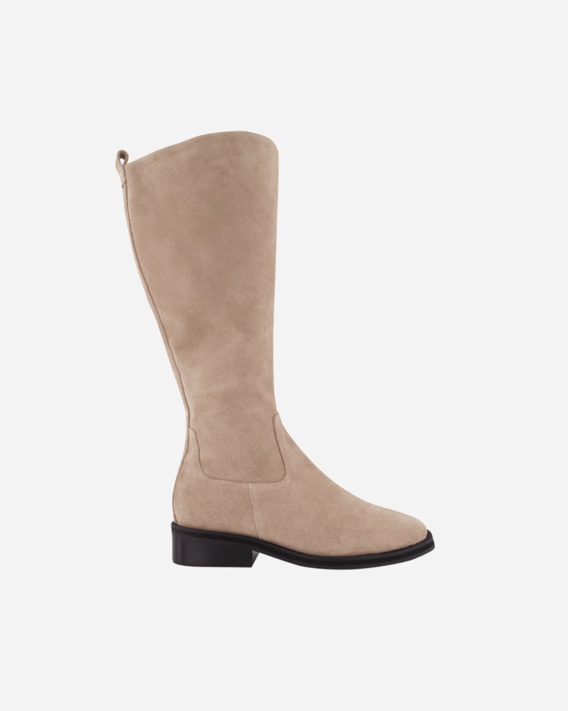 Bronwyn ‘Valentina’ boot in natural suede, $499.