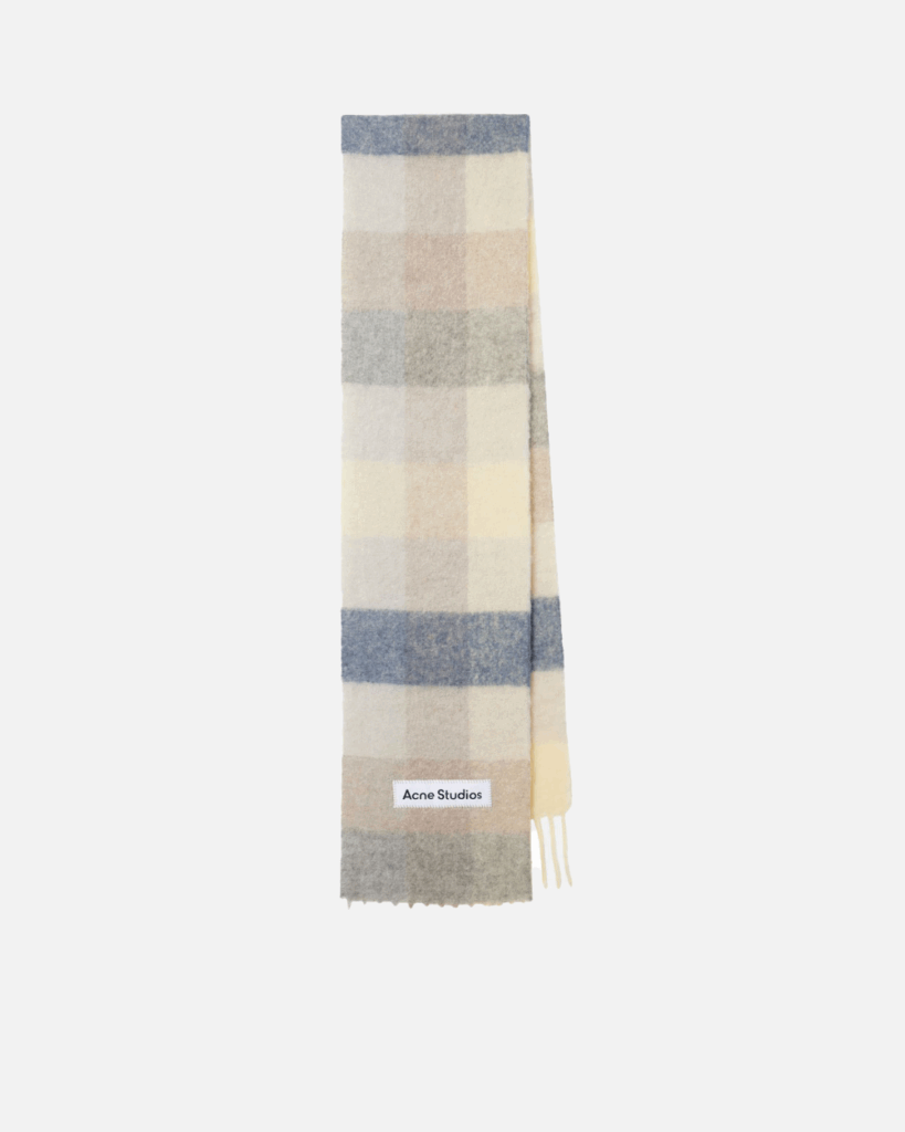 Acne Studios ‘Vally’ checked wool-blend scarf, $463.