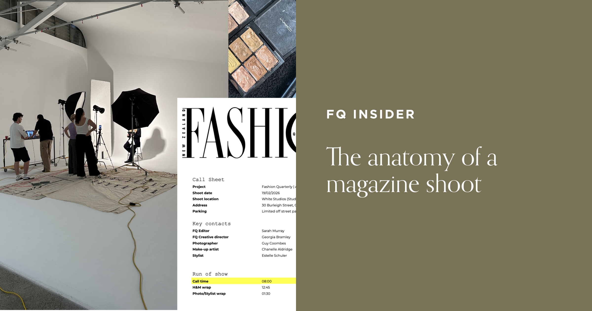 Fashion Quarterly | The anatomy of an editorial shoot