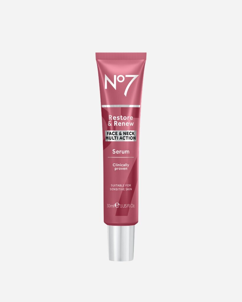 No7 Restore & Renew Face & Neck Multi Action Serum 30ml