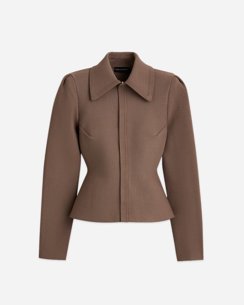 Scanlan Theodore peplum collar jacket, $977